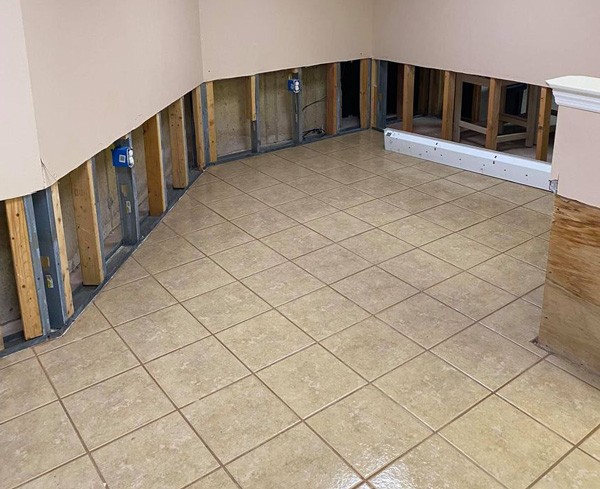 Basement Restoration, Water Damage Project